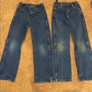 TWO Boy’s Wrangler Jeans - size 10 Slim